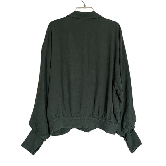 FREE PEOPLE Linen Blend Billy Saddle Jacket NEW - Picture 7 of 11